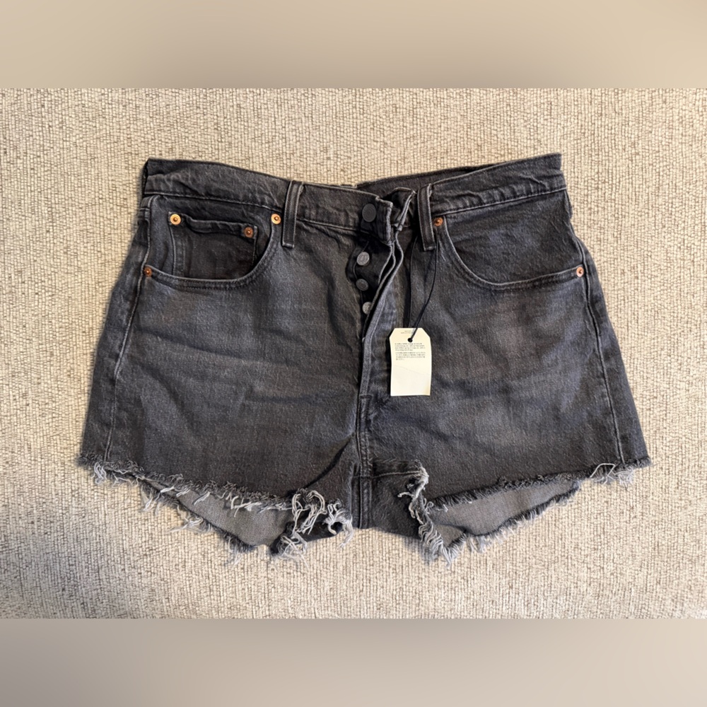 Levi's Premium Dark Gray Denim 501 Shorts Sz W32